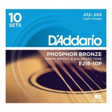 D'ADDARIO EJ16 -10P - Струны для акустической гитары