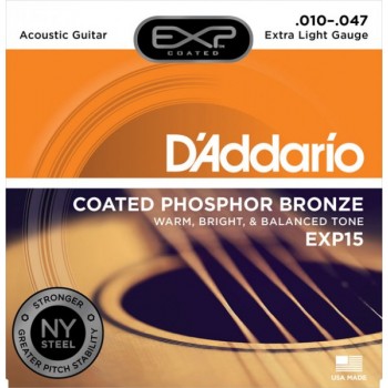 D'ADDARIO EXP15 - Струны для акустической гитары